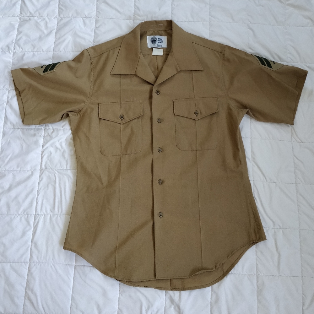 USMC Men's "B" Uniform Shirt w/ Cpl's Chevron